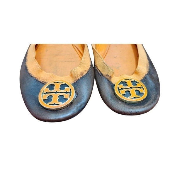 Tory Burch brown and orange ballet flats. Size 7.5 - Picture 3 of 9